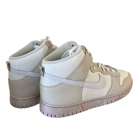 NIKE DUNK HIGH RETRO PRM “Cracked Leather Swoosh" SIZE 13 - Picture 6 of 8